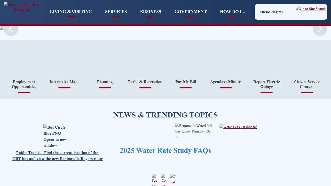 Bentonville, AR Official Website