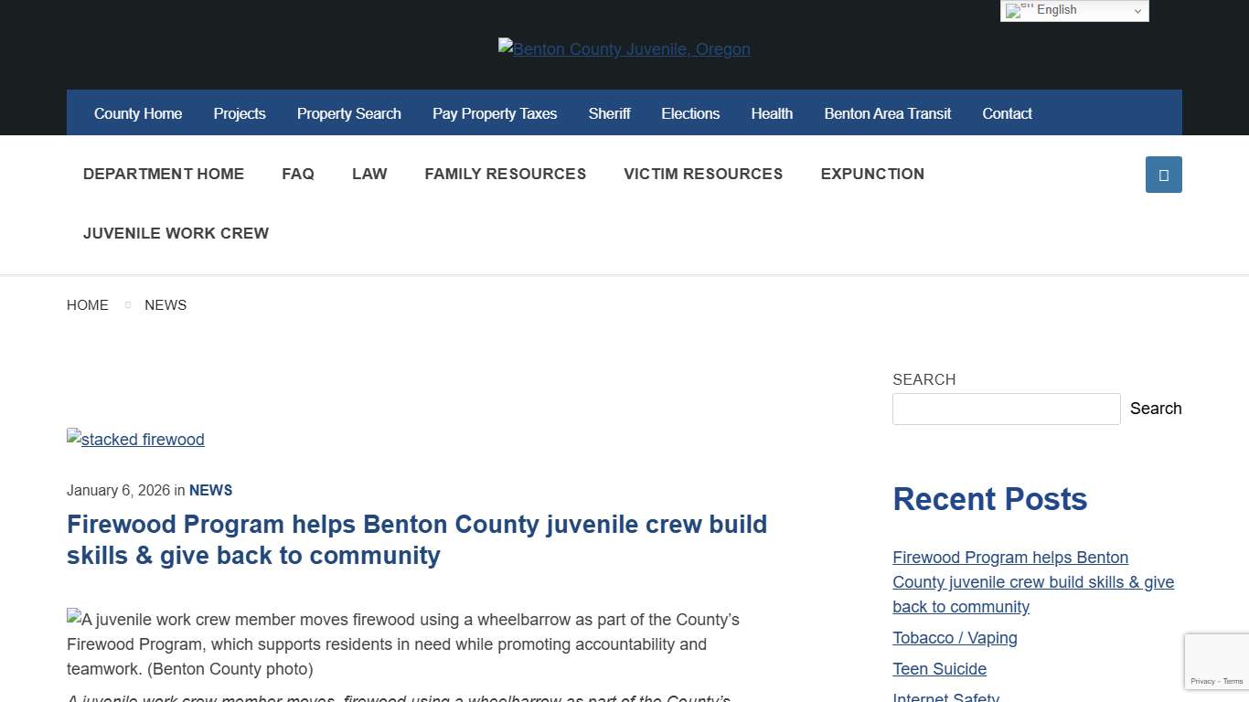 Benton County Archives - Benton County Juvenile, Oregon